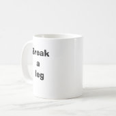 Een poot positief breken koffiemok (Voorkant links)