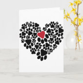 Een poot raakte mijn hart V2 Kaart (Gele Bloem)