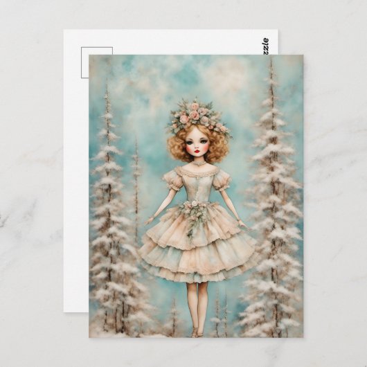 Een pop in het bos briefkaart (Voorkant / Achterkant)