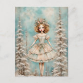 Een pop in het bos briefkaart (Voorkant)