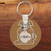 Een pop-upvenster personaliseren,<TEXT> Sleutelhanger (Voorkant)