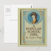 Een populair schoolmeisje Book Hoesje Post Kaart (Voorkant / Achterkant)