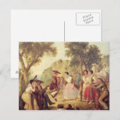 Een populaire dans briefkaart (Voorkant / Achterkant)