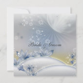 Een populaire Elegant Weddenschap White Flowers Kaart (Voorkant)