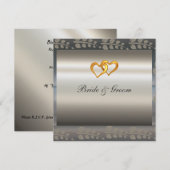 Een populaire uitnodiging tot een zilveren weddens (Voorkant / Achterkant)