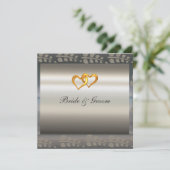 Een populaire uitnodiging tot een zilveren weddens (Staand voorkant)