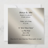 Een populaire uitnodiging tot een zilveren weddens (Achterkant)