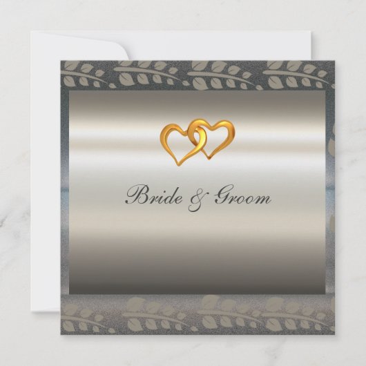 Een populaire uitnodiging tot een zilveren weddens (Voorkant)