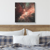 Een populatie van baby sterren in de Melkweg Canvas Afdruk (Insitu (Slaapkamer))