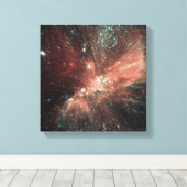 Een populatie van baby sterren in de Melkweg Canvas Afdruk (Insitu (Houten vloer))