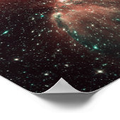 Een populatie van baby sterren in de Melkweg Poster (Hoek)