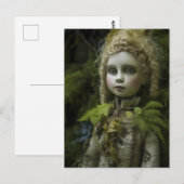 Een porseleinpop was verloren in het bos briefkaart (Voorkant / Achterkant)