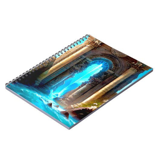 Een portaal door TimeSpace in Atlantis Notitieboek (Linkerzijde)