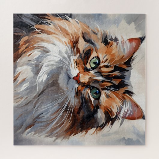 Een portret van een kat. legpuzzel (Horizontaal)