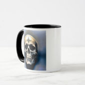 Een portret van een niet-sympathiek doodhoofd. mok (Voorkant links)