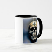 Een portret van een niet-sympathiek doodhoofd. mok (Voorkant rechts)