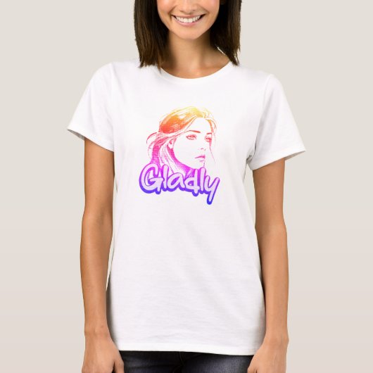 Een portret van genade en optimisme t-shirt (Voorkant)