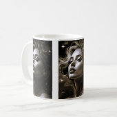 Een portret van kosmische schoonheid. koffiemok (Voorkant links)