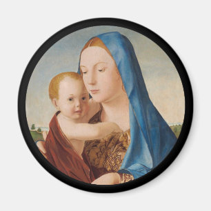 Een portret van Mary en Baby Jesus Magneet