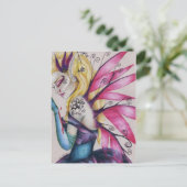 Een portret van Sweet Sadness Briefkaart (Staand voorkant)