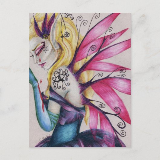 Een portret van Sweet Sadness Briefkaart (Voorkant)
