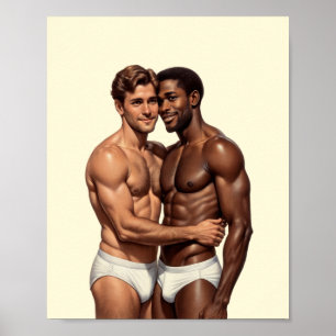 Een portret van verenigde mannelijkheid poster