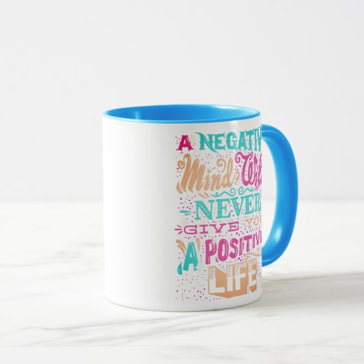 Een positief leven mok (Voorkant rechts)