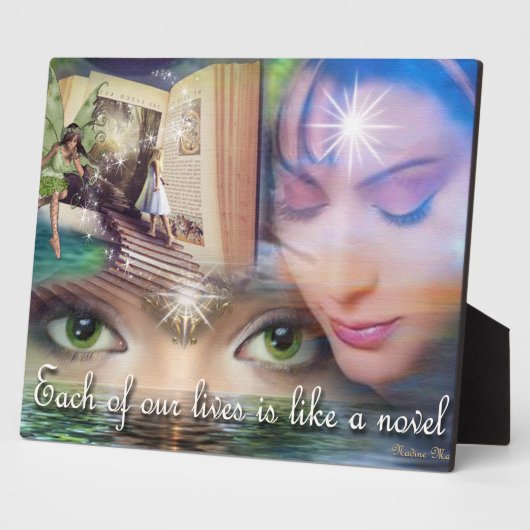 Een positief verhogend herinneringscitaat fotoplaat (Zijkant)