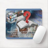 Een positief verhogend herinneringscitaat muismat (Met muis)