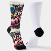 Een positieve boodschap om door te gaan sokken (Gebogen)