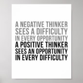 Een positieve denker poster (Voorkant)
