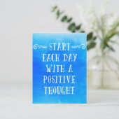 Een positieve gedachte briefkaart (Staand voorkant)