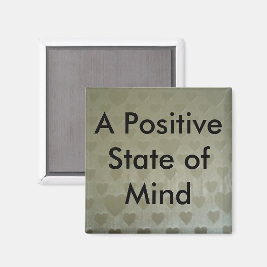 Een positieve gemoedstoestand magneet (Voorkant / Achterkant)