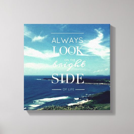 Een positieve kijk op het leven © Seascape Canvas Afdruk (Voorkant)