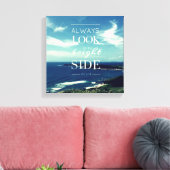 Een positieve kijk op het leven © Seascape Canvas Afdruk (Insitu (Woonkamer))