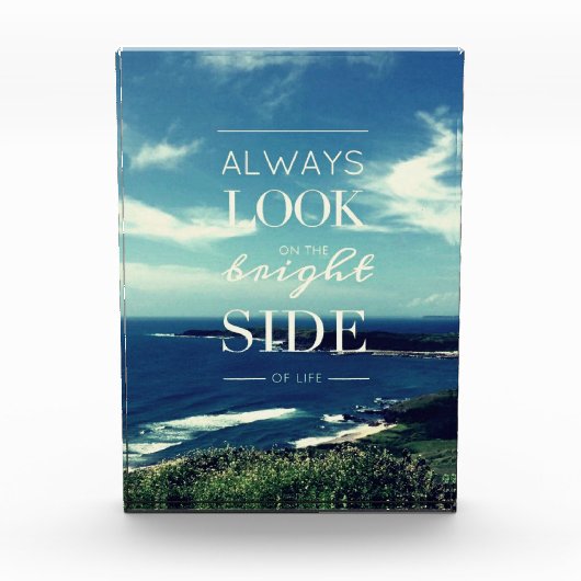 Een positieve kijk op het leven © Seascape Fotoblokken (Voorkant)
