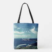 Een positieve kijk op het leven © Seascape Tote Bag (Achterkant)