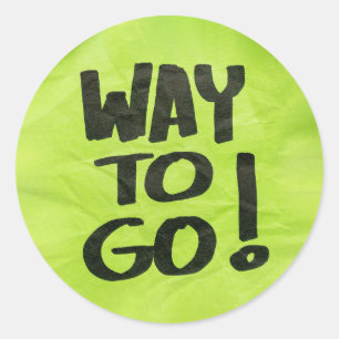 Een positieve waardering voor studenten ronde sticker