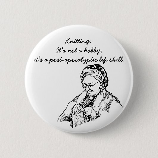 Een post-apocalyptische levensvaardigheid ronde button 5,7 cm (Voorkant)