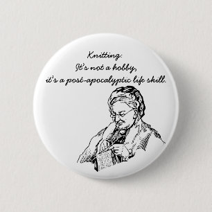 Een post-apocalyptische levensvaardigheid ronde button 5,7 cm