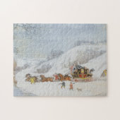 Een post in diepe sneeuw legpuzzel (Horizontaal)