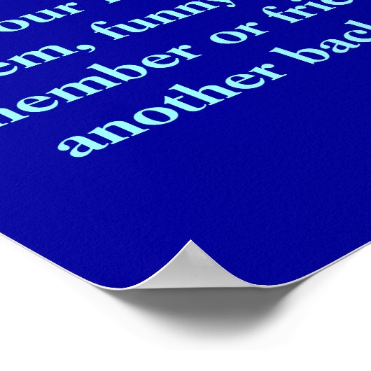 Een Poster aanpassen - Neon Blue Tree of Life (Hoek)