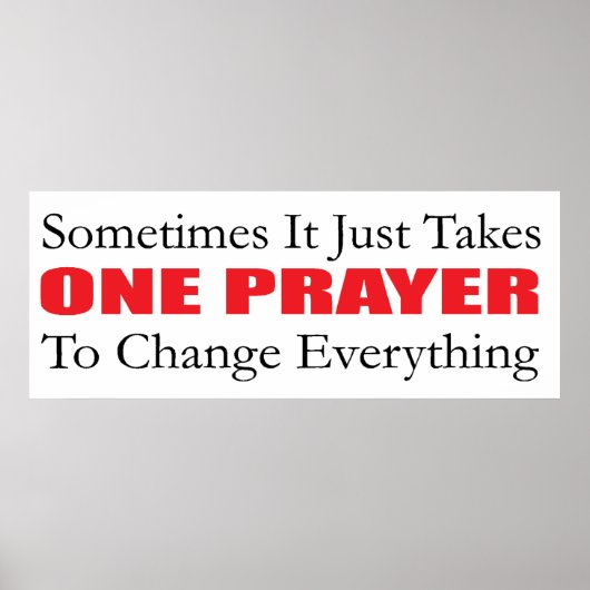 Eén Poster gebeden (Voorkant)