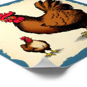 Een  Poster Hen en Chick (Hoek)