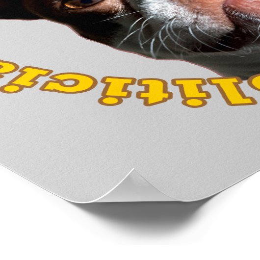 Een Poster met een dierlijk hond opslaan (Hoek)