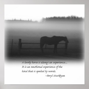 Een Poster met een grote paarden