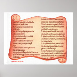 Een poster met een lof voor een goedgelovige nazar