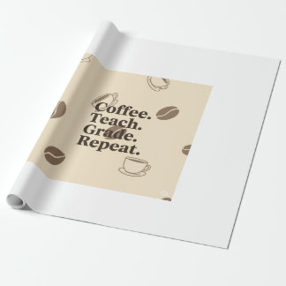 Een Poster met een miniem citaat van de leraar: "C Cadeaupapier