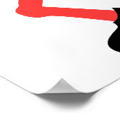 een poster met een zeer hoge schuldenaarster (Hoek)