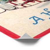 Een  Poster met prettige kerstdagen (Hoek)